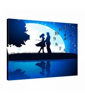 Годинник картина декоративний оригінальний в спальню dkr354505, 53х72 см