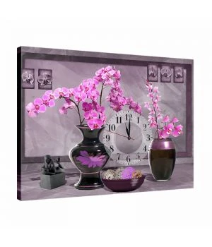 Часы картина на кухню необычные dkr354412, 53х72 см