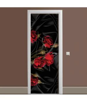 Наклейка на дверь Роза Tassin 01 65х200 см
