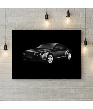 Картина на холсте Black car face, 50х35 см