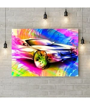 Картина на холсте Яркий Concept car, 50х35 см