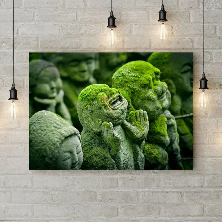 Картина на холсте Каменные фигуры, 50х35 см