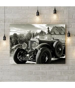 Картина на холсте Old Mobil ч/б, 50х35 см