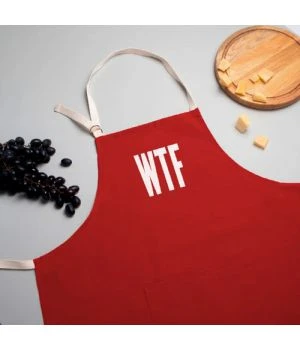 Фартух WTF, Червоний
