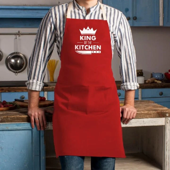 Фартух King kitchen, Червоний, англійська