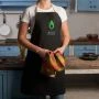 Фартух In love with avocado, Чорний, англійська