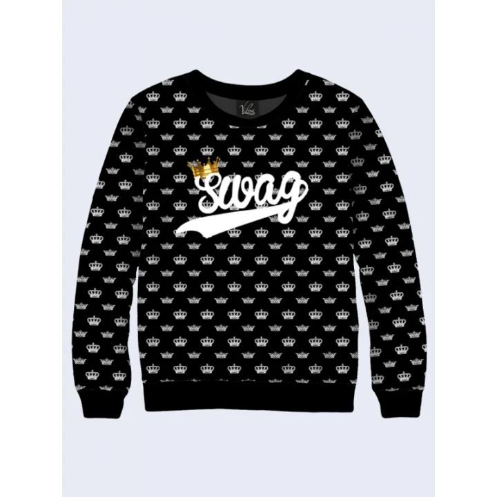 3D Чоловічий світшот Crown SWAG