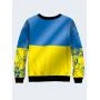Свитшот женский "Козацький рід" сине-желтый
