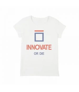Футболка жіноча Innovate or Die, Білий
