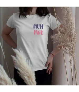 Футболка МUM PWR, Білий