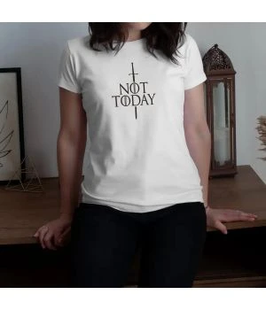 Футболка GoT Not today жіноча, Білий