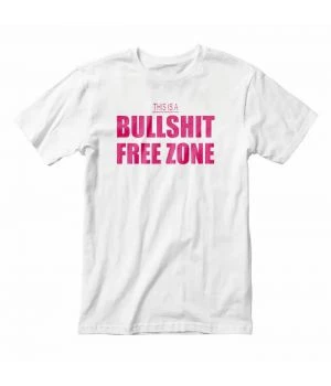 Футболка чоловіча Bullshit Free Zone, Білий