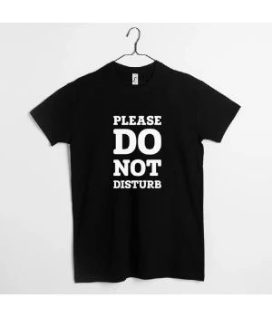 Футболка чоловіча Please do not disturb, Чорний