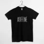 Футболка #offine чоловіча, Чорний