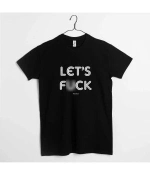 Футболка чоловіча Lets Fu*k чорна
