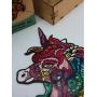 Фигурные пазлы из дерева Unicorn 1, размер S, 76 детали Карт коробка