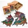 Фигурные пазлы из дерева Unicorn 1, размер S, 76 детали Карт коробка