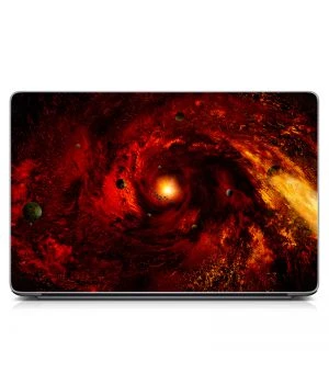 Універсальна наклейка для ноутбука, 13.3"-17.3” 400x260 мм Space red Матова