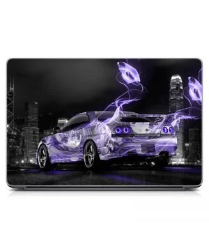 Вінілова наклейка для ноута Auto violet Матова