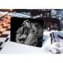 Защитная виниловая наклейка для ноутбука Wild lions 380х250 мм Матовая