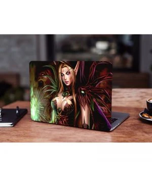 13.3"-15.6” Універсальна наклейка на ноутбук Warcraft fantasy sexy girl, 380х250 мм