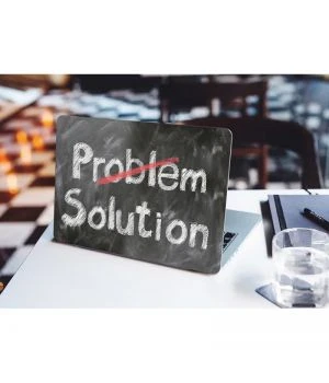 13.3"-15.6” Універсальна наклейка на ноутбук Solution Problem, 380х250 мм