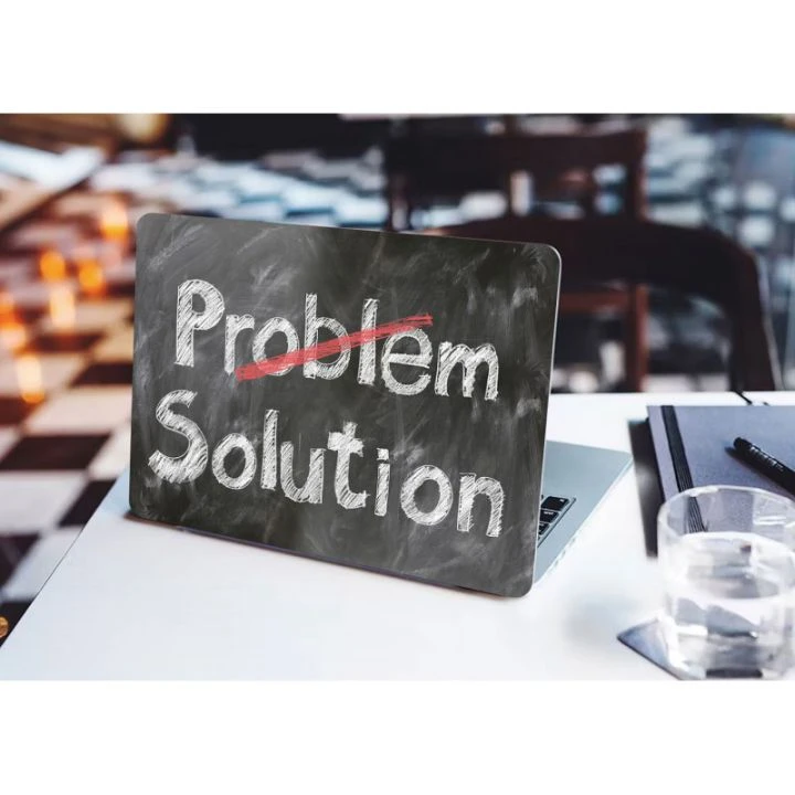 13.3"-15.6" Универсальная наклейка на ноутбук Solution Problem, 380х250 мм