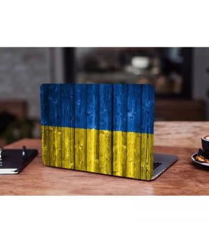 13.3"-15.6” Універсальна наклейка на ноутбук Прапор України Дерево, 380х250 мм