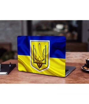 13.3"-15.6” Універсальна наклейка на ноутбук Герб України, 380х250 мм