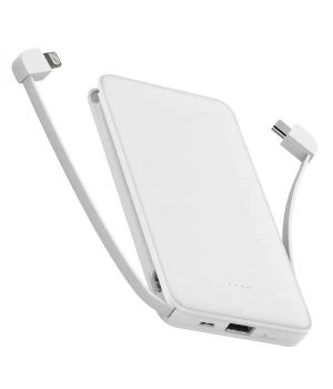10000 mAh Повербанк украинского производства Powerbank Белый