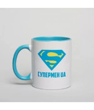 Чашка Супермен UA, біла, 330 мл