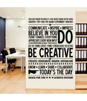 Интерьерная наклейка “Be creative”