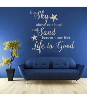 Декоративная интерьерная наклейка Life is good