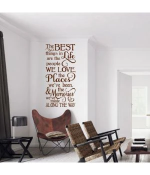 Интерьерная наклейка The best thing in life, 66744