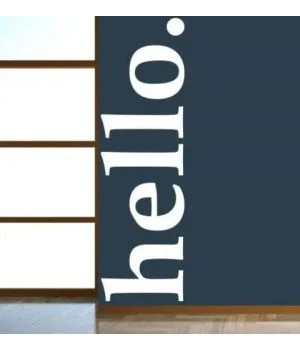 Декоративная интерьерная наклейка Hello