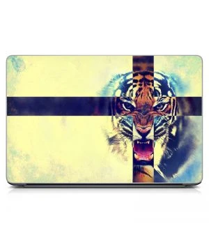 Универсальная наклейка на ноутбук 15.6"-13.3" Swag Tiger 380х250 мм