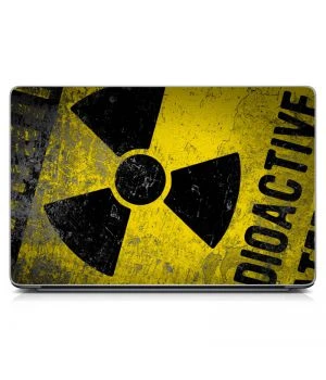 Универсальная наклейка на ноутбук 15.6"-13.3" Radioactive Матовая 380х250 мм
