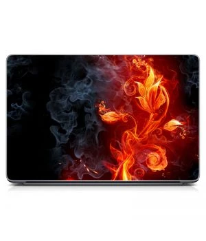 Універсальна наклейка для ноутбука, 13.3"-15.6” 380x250 мм Fire Flower матова