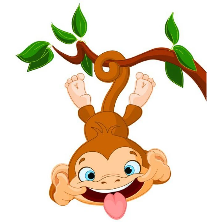 Интерьерная Наклейка Glozis Funny Monkey