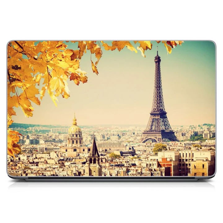 Універсальна наклейка для ноутбука 15.6"-13.3" Autumn Paris 380х250 мм