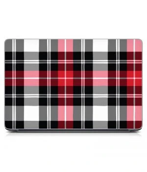 Универсальная наклейка на ноутбук 15.6"-13.3" Red Plaid 380х250 мм