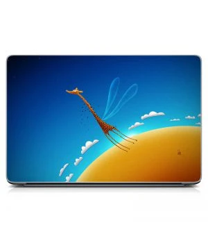 Універсальна наклейка для ноутбука 15.6"-13.3" Flying Giraffe Матова 380х250 мм