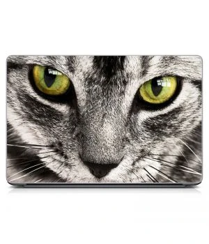 Универсальная наклейка на ноутбук 15.6"-13.3" Tabby Cat 380х250 мм