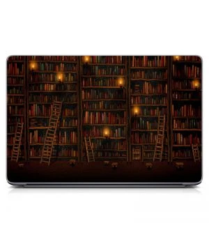 Универсальная наклейка на ноутбук 15.6"-13.3" Library Матовая 380х250 мм