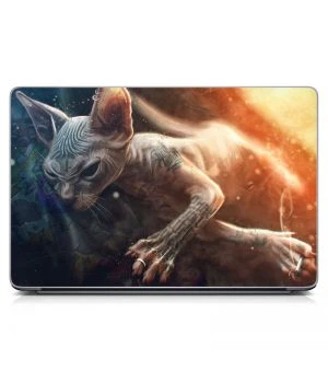 Універсальна наклейка для ноутбука 15.6"-13.3" Angry Cat 380х250 мм
