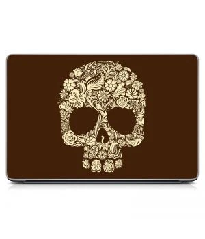Наклейка на ноутбук - Skull Blossom