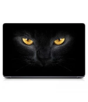 Універсальна наклейка для ноутбука 15.6"-13.3" Black Cat Eyes Матова 380х250 мм