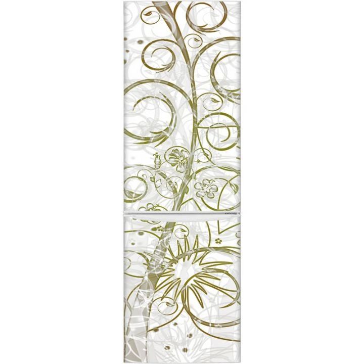 naklejka na holodilnik abstrakciya iz cvetov