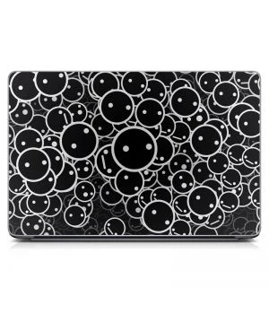 Универсальная наклейка для ноутбука, 13.3"-17.3” 400x260 мм Black Emoticons Матовая