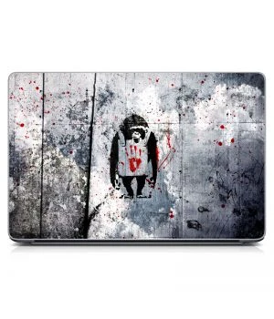 Універсальна наклейка для ноутбука 15.6"-13.3" Monkeys Матова 380х250 мм